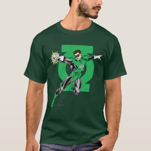 T-shirt Lanterne verte avec Arrière - plan de logo