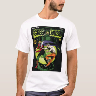 T-shirt Lanterne verte avec cape en combat