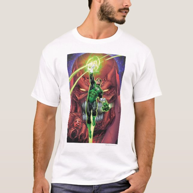 T-shirt Lanterne verte avec flux de lumière - Couleur (Devant)