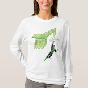 T-shirt Lanterne verte - comique, avec la machine