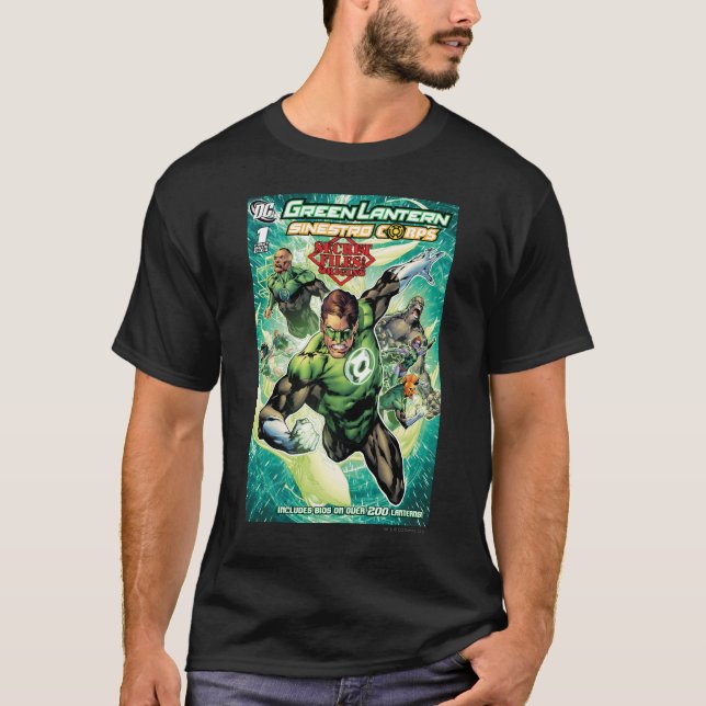 T-shirt Lanterne verte - Couverture secrète des fichiers e (Devant)