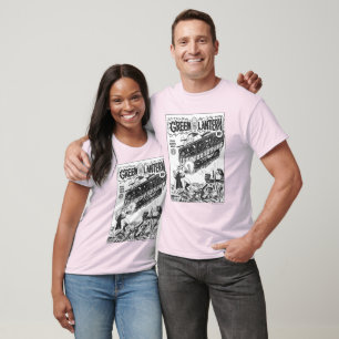 T-shirt Lanterne verte dans les fossés, noirs et blancs