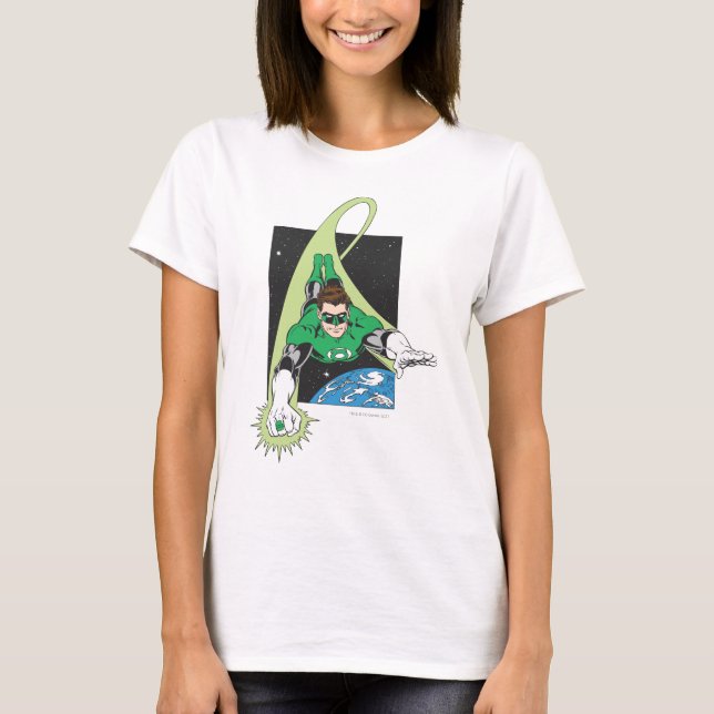 T-shirt Lanterne verte dans l'espace (Devant)