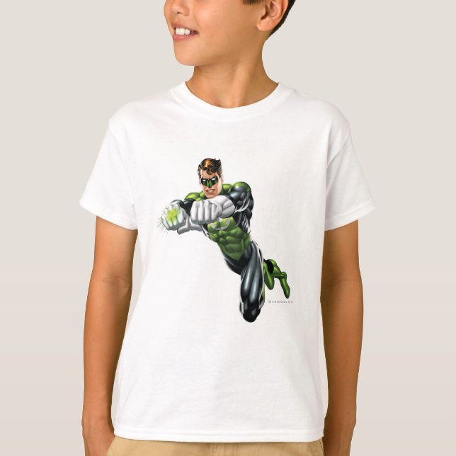 T-shirt Lanterne verte - Entièrement courbée, les deux bra (Devant)