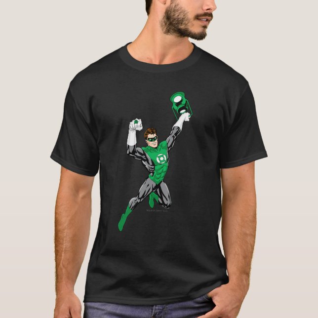 T-shirt Lanterne Verte - Entièrement Rendu, avec lanterne (Devant)