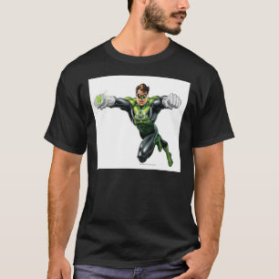 T-shirt Lanterne verte - entièrement rendue, regardant en