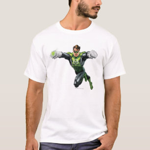 T-shirt Lanterne verte - entièrement rendue, regardant en
