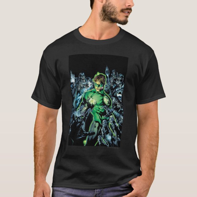T-shirt Lanterne verte entourée - Couleur (Devant)