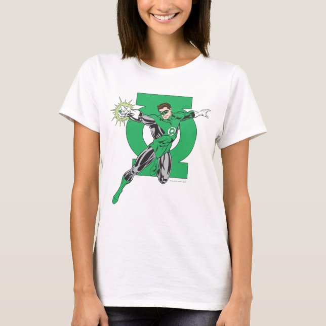 T-shirt Lanterne verte et symbole (Devant)