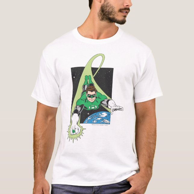 T-shirt Lanterne verte et Terre (Devant)