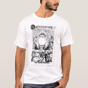 T-shirt Lanterne verte - la légende renée, noir et blanc
