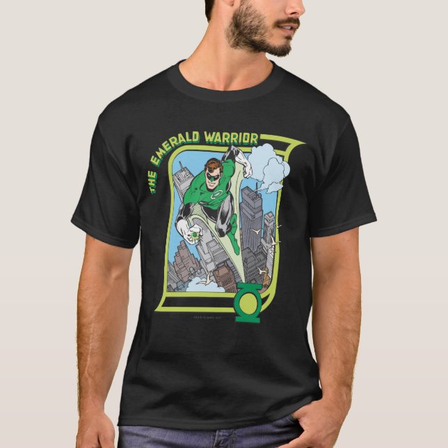 T-shirt Lanterne verte - Le Guerrier émeraude (Devant)