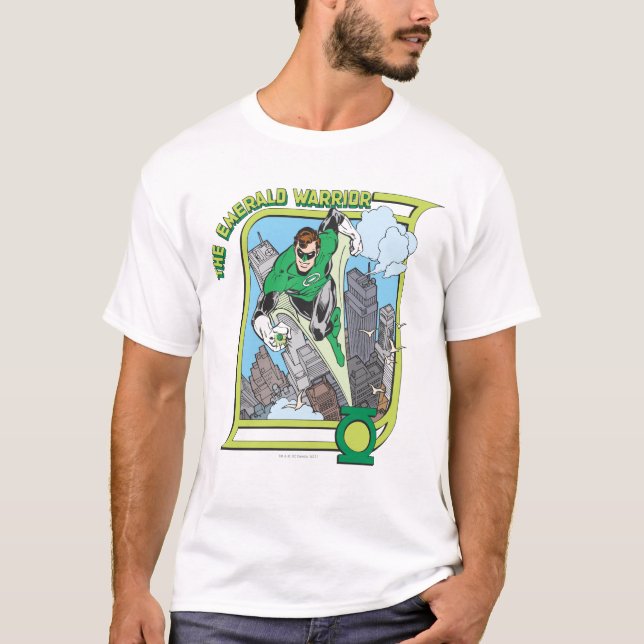 T-shirt Lanterne verte - Le Guerrier émeraude (Devant)