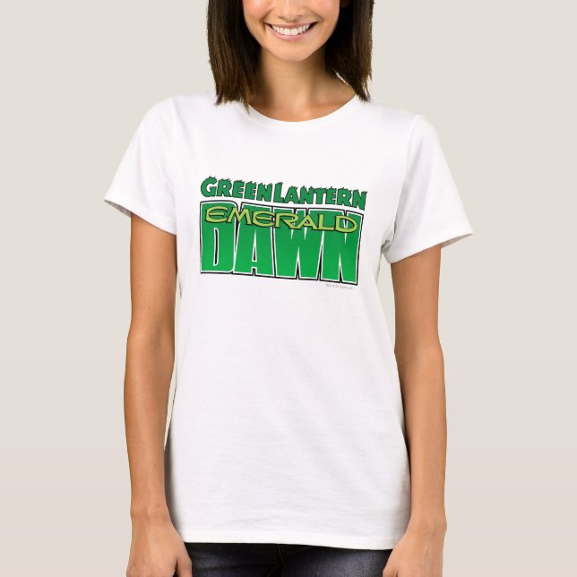 T-shirt Lanterne verte - logo Emerald Dawn (Devant)