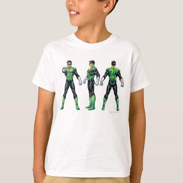 T-shirt Lanterne verte Trois vues (Devant)