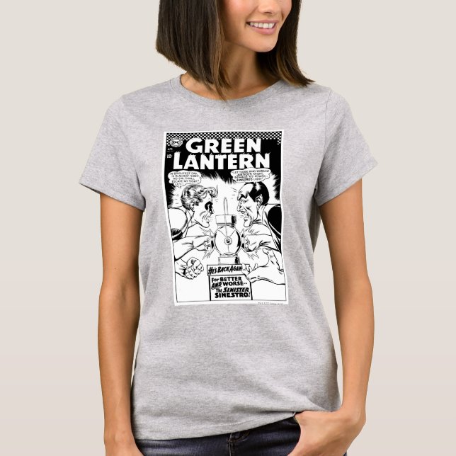 T-shirt Lanterne verte vs Sinestro, noir et blanc (Devant)