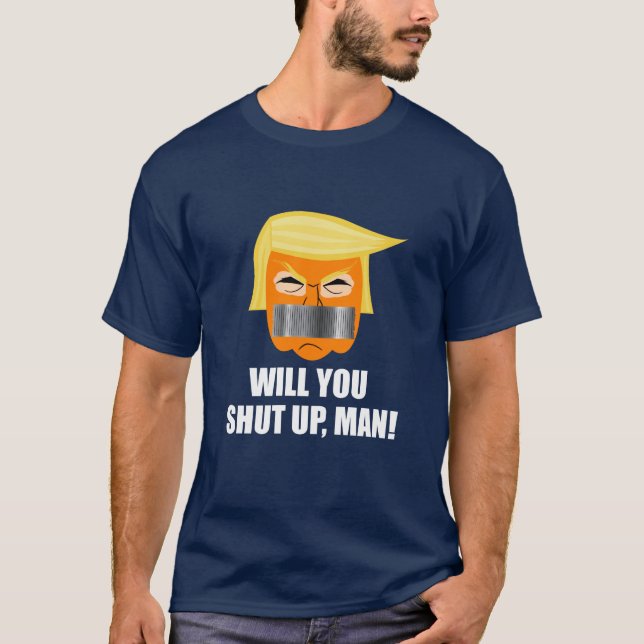 T-shirt L'anti-Donald Trump va-t-il fermer l'homme ? (Devant)
