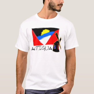 T-SHIRT L'ANTIGUA (LIGNE DE DRAPEAU)