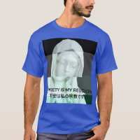 L'anxiété est ma religion Statue esthétique Vaporw