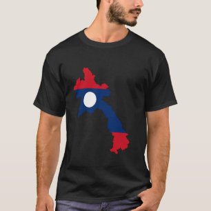T-shirt Laos, Drapeau Laos, Cartes Laos pour homme
