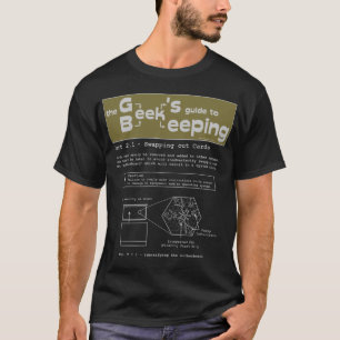 T-shirt L'apiculture de geek (permutant des cartes) -