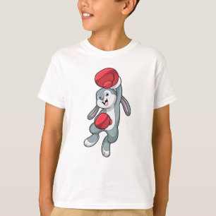 T-shirt Lapin à la boxe avec gants de boxe