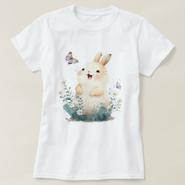 T-shirt lapin adorable (Design devant)