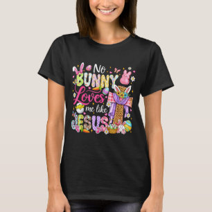 T-shirt Lapin aime comme Jésus Pâques enfants chrétiens fe