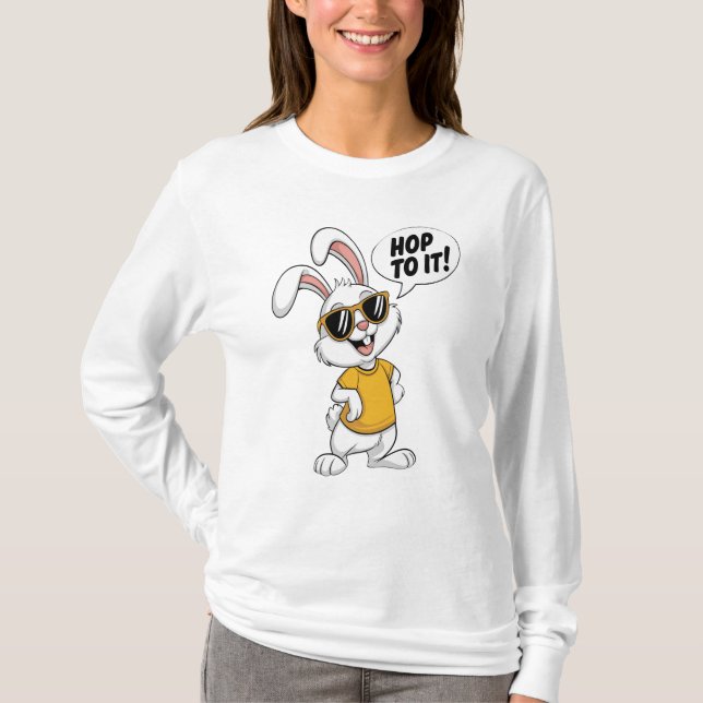 T-shirt Lapin avec attitude (Devant)