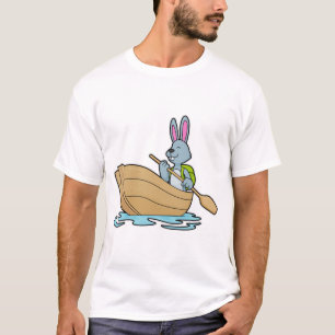 T-shirt Lapin avec bateau et pédale