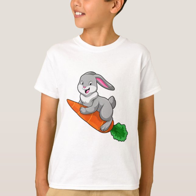 T-shirt Lapin avec carotte (Devant)
