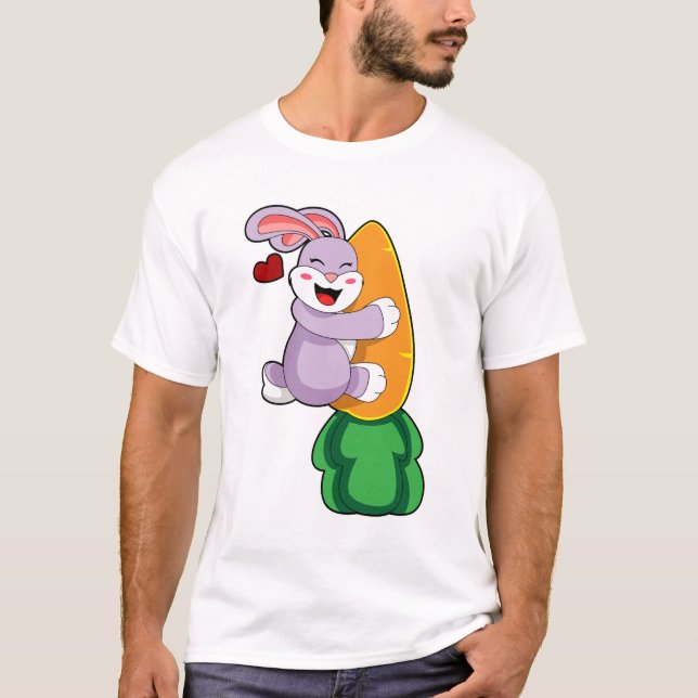 T-shirt Lapin avec carotte (Devant)