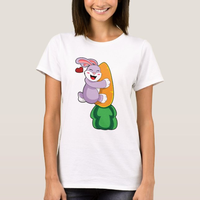 T-shirt Lapin avec carotte (Devant)