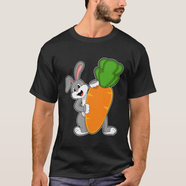 T-shirt Lapin avec carotte (Devant)