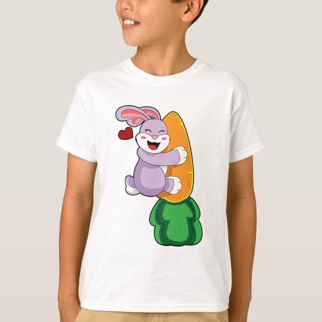 T-shirt Lapin avec carotte (Devant)