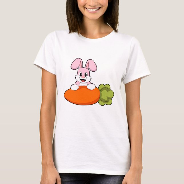 T-shirt Lapin avec carotte (Devant)