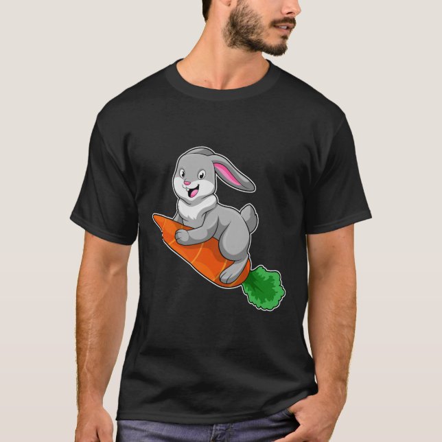 T-shirt Lapin avec carotte (Devant)