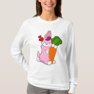 T-shirt Lapin avec carotte et coeur