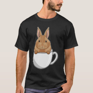 T-shirt Lapin avec la coupe de café
