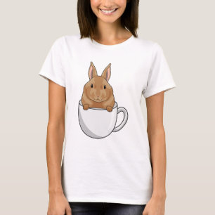 T-shirt Lapin avec la coupe de café