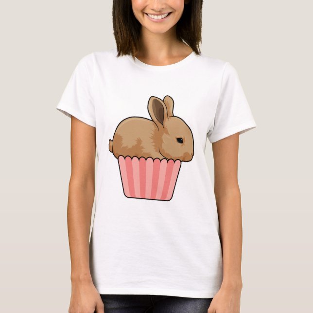 T-shirt Lapin avec muffin (Devant)