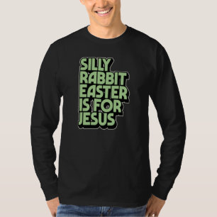 T-shirt Lapin bête Pâques est pour Jésus Rétro Vintage Chr