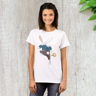 T-shirt Lapin Blanc Qui S'Éloigne