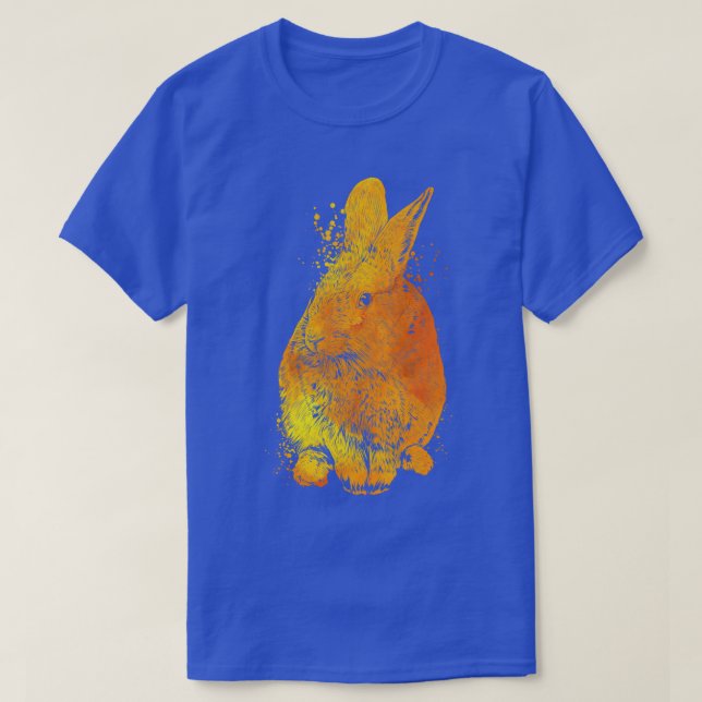 T-shirt Lapin coloré (Design devant)
