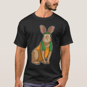 T-shirt Lapin comme coureur avec serviette