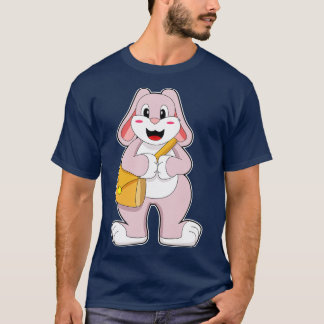 T-shirt Lapin comme randonneur avec sac