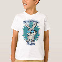Lapin Cool Buddy Joyeuses Pâques T Shirt
