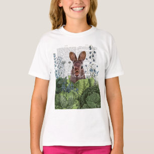 T-shirt Lapin dans un patch de choux