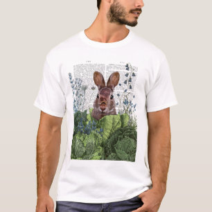 T-shirt Lapin dans un patch de choux