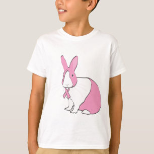 T-SHIRT LAPIN DE CONSCIENCE DE CANCER DU SEIN